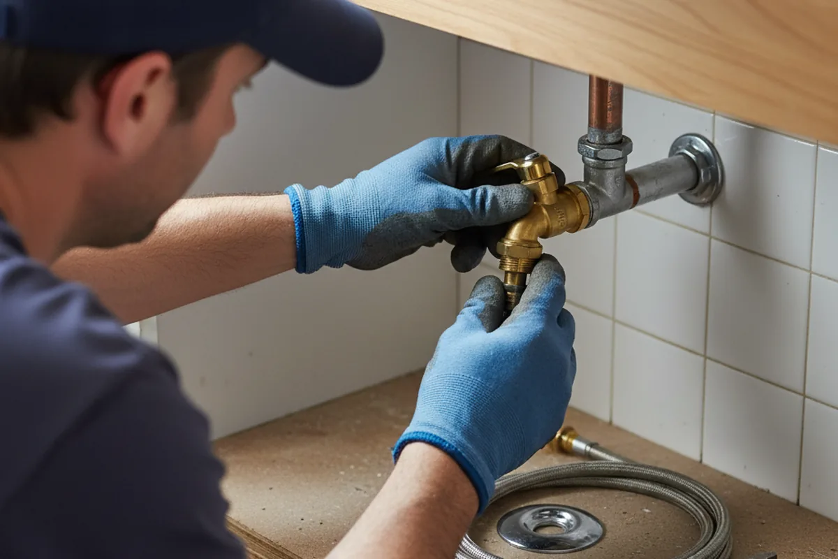 Shutoff valve and fitting work during Well Pump Repair in Sandpoint
